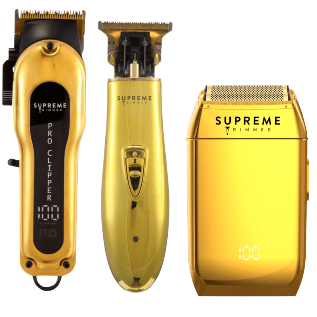 Clipper, Trimmer & Shaver Set - Hair Trimmer, Clipper, and Shaver - Supreme Trimmer Mens Trimmer Grooming kit