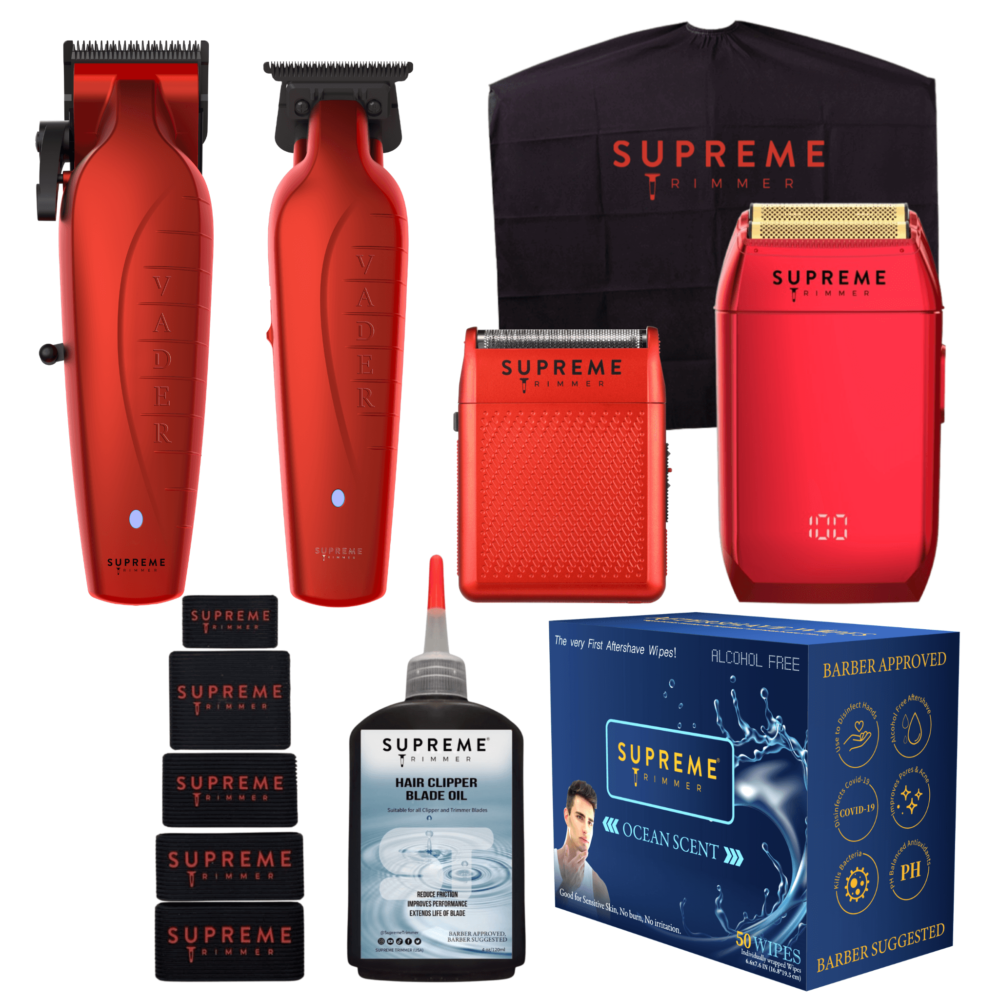 Supreme Trimmer 8-in-1 Starter Bundle - Grooming Kit - Supreme Trimmer Mens Trimmer Grooming kit