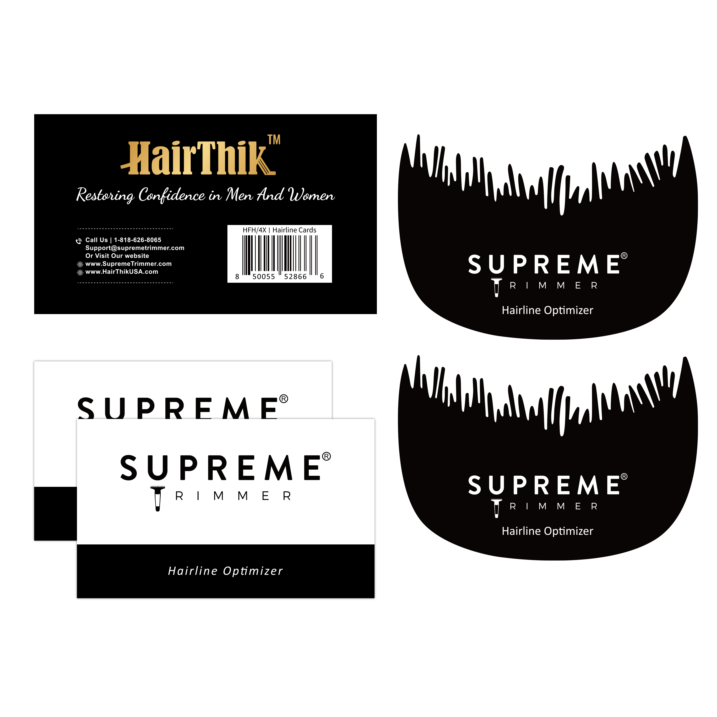 Hairline Cards-HFH4X - Hairline Cards - Supreme Trimmer Mens Trimmer Grooming kit 