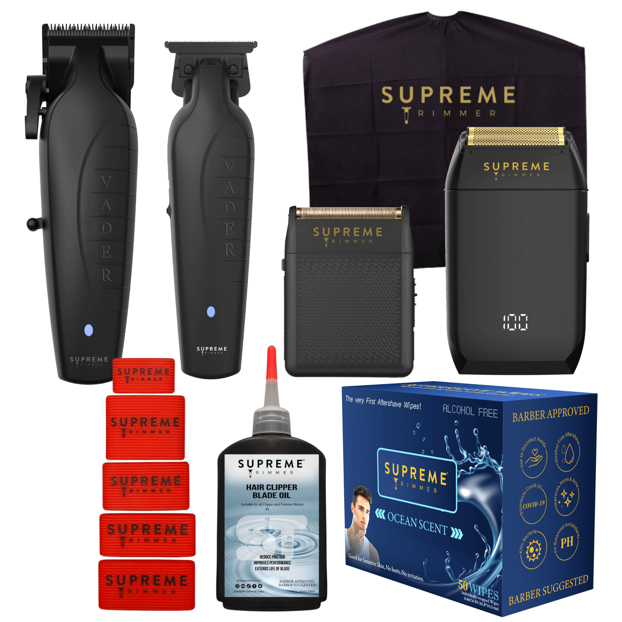 Supreme Trimmer 8-in-1 Starter Bundle - Grooming Kit - Supreme Trimmer Mens Trimmer Grooming kit