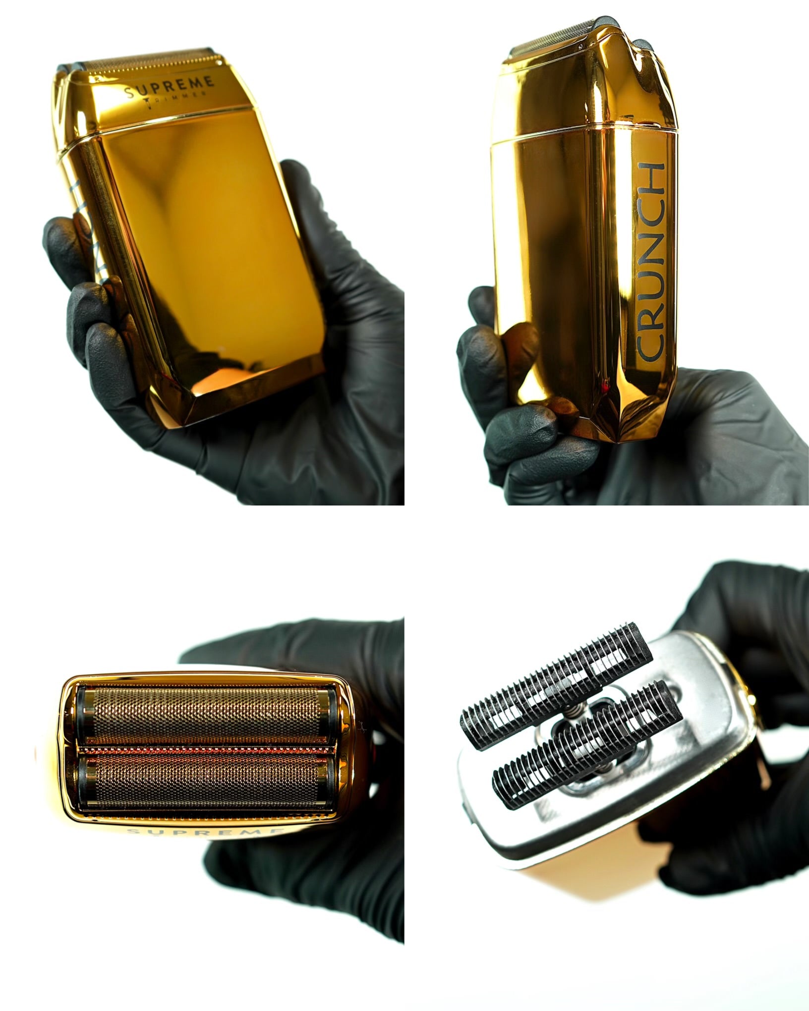 Crunch™ Foil Shaver - Electric Razors - Supreme Trimmer Mens Trimmer Grooming kit 
#COLOR_GOLD