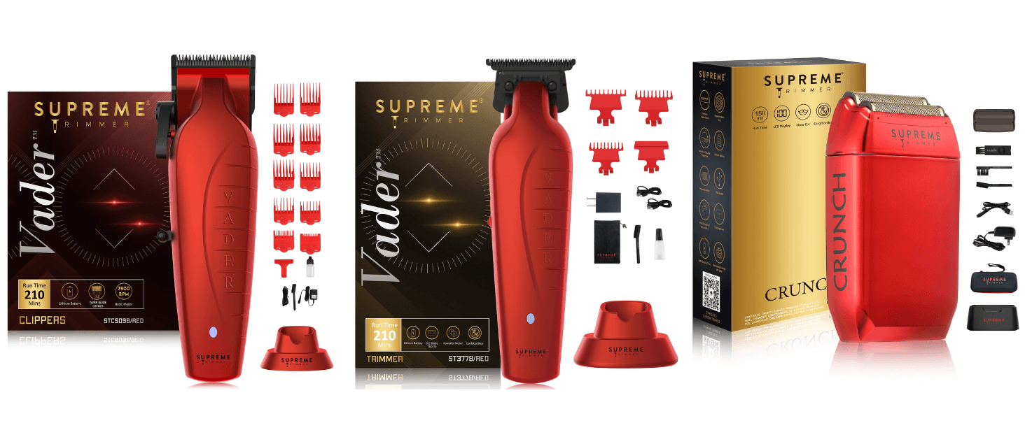 Vader Clipper, Trimmer & Crunch Shaver Bundle - Hair Trimmer, Clipper, and Shaver - Supreme Trimmer Mens Trimmer Grooming kit 