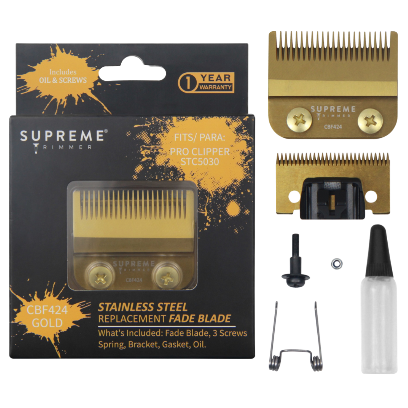 Steel Fade Blade CBF424 - Hair Clipper Replacement Blades - Supreme Trimmer Mens Trimmer Grooming kit