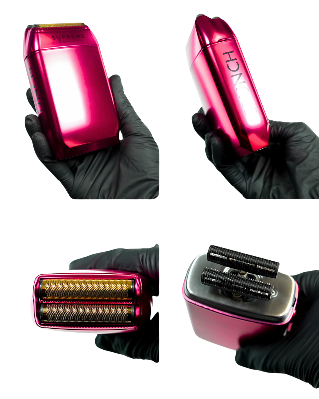 Crunch™ Foil Shaver - Electric Razors - Supreme Trimmer Mens Trimmer Grooming kit 
#COLOR_PINK