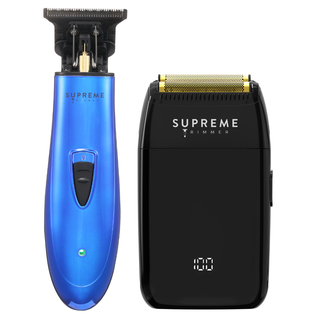 Foil Shaver & T Shaper™ DLC Trimmer Bundle - Electric Razors - Supreme Trimmer Mens Trimmer Grooming kit
#COLOR_BLUE
