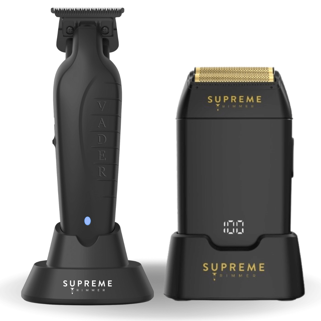 Vader™ Trimmer & Crunch™ Shaver Bundle - Hair trimmer and Electric shaver - Supreme Trimmer Mens Trimmer Grooming kit 