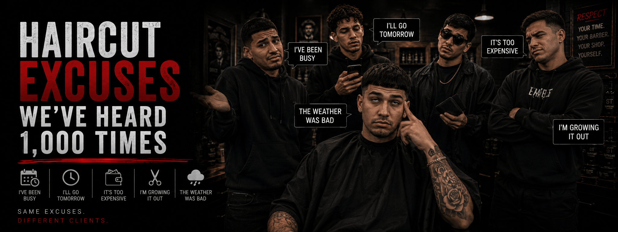 6 Worst Haircut Excuses Every Barber Hates Hearing (And How to Fix Them)