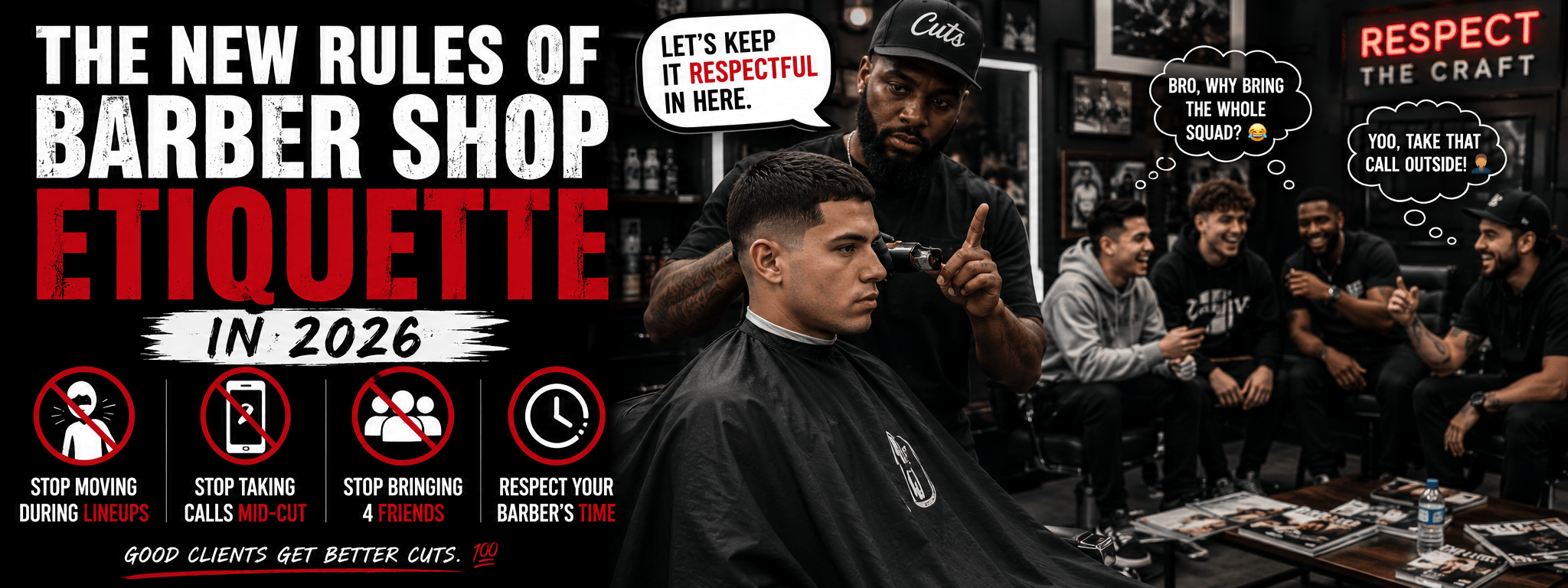The New Rules of Barbershop Etiquette: How to Not Stress Your Barber Out