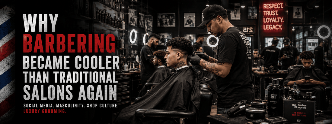 Why Barbering Became Cooler Than Traditional Salons Again