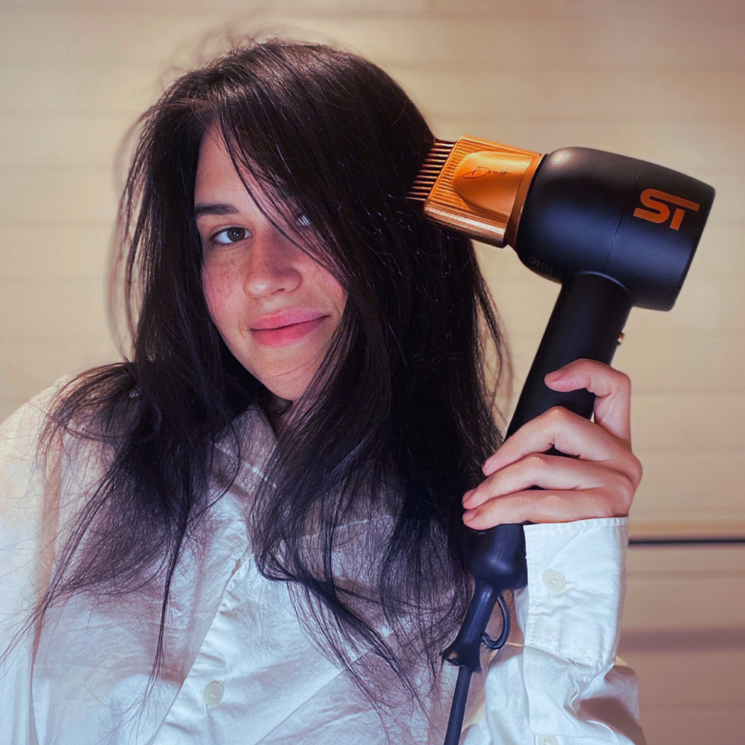 Brushless Motor Hair Dryer - Hair Dryer - Supreme Trimmer Mens Trimmer Grooming kit 
#COLOR_BLACK