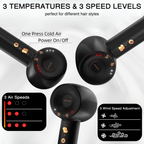 Brushless Hair Dryer - Hair Dryer - Supreme Trimmer Mens Trimmer Grooming kit 
#COLOR_BLACK