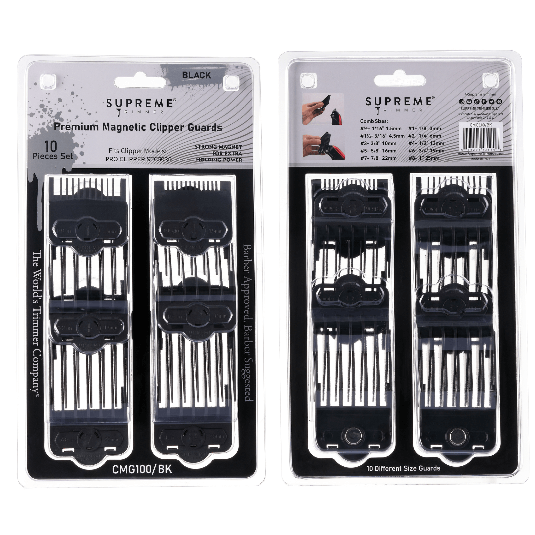 Magnetic/Clip Guards for Clippers (10 piece) CMG100 - Clipper guards - Supreme Trimmer Mens Trimmer Grooming kit 