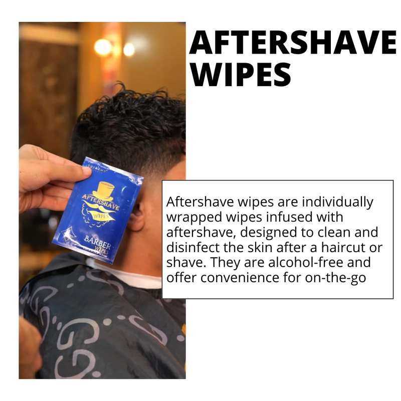 Aftershave Wipes™ by Supreme Trimmer Aftershave infused Wipes