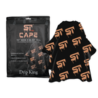 Supreme Trimmer Orange Drip professional barber cape packaging and design