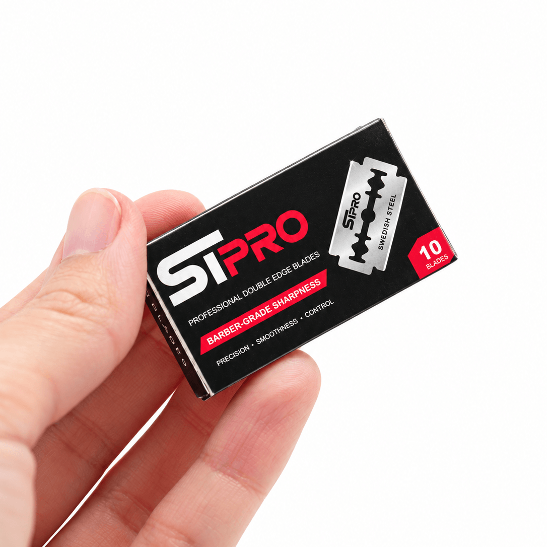 Professional double edge razor blade pack for barber razors