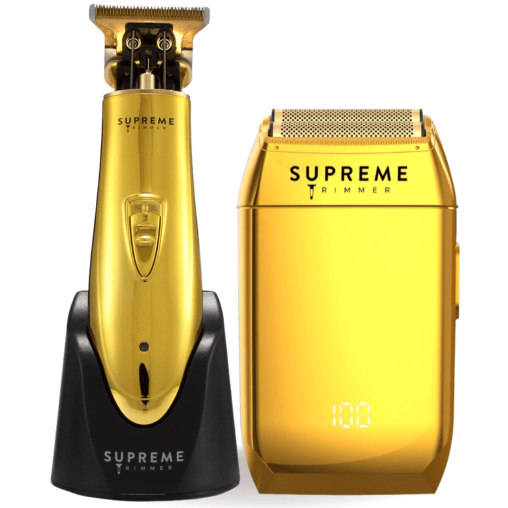 Crunch™ Shaver & T Shaper™ Trimmer Bundle - Electric Razors - Supreme Trimmer Mens Trimmer Grooming kit 
#COLOR_GOLD