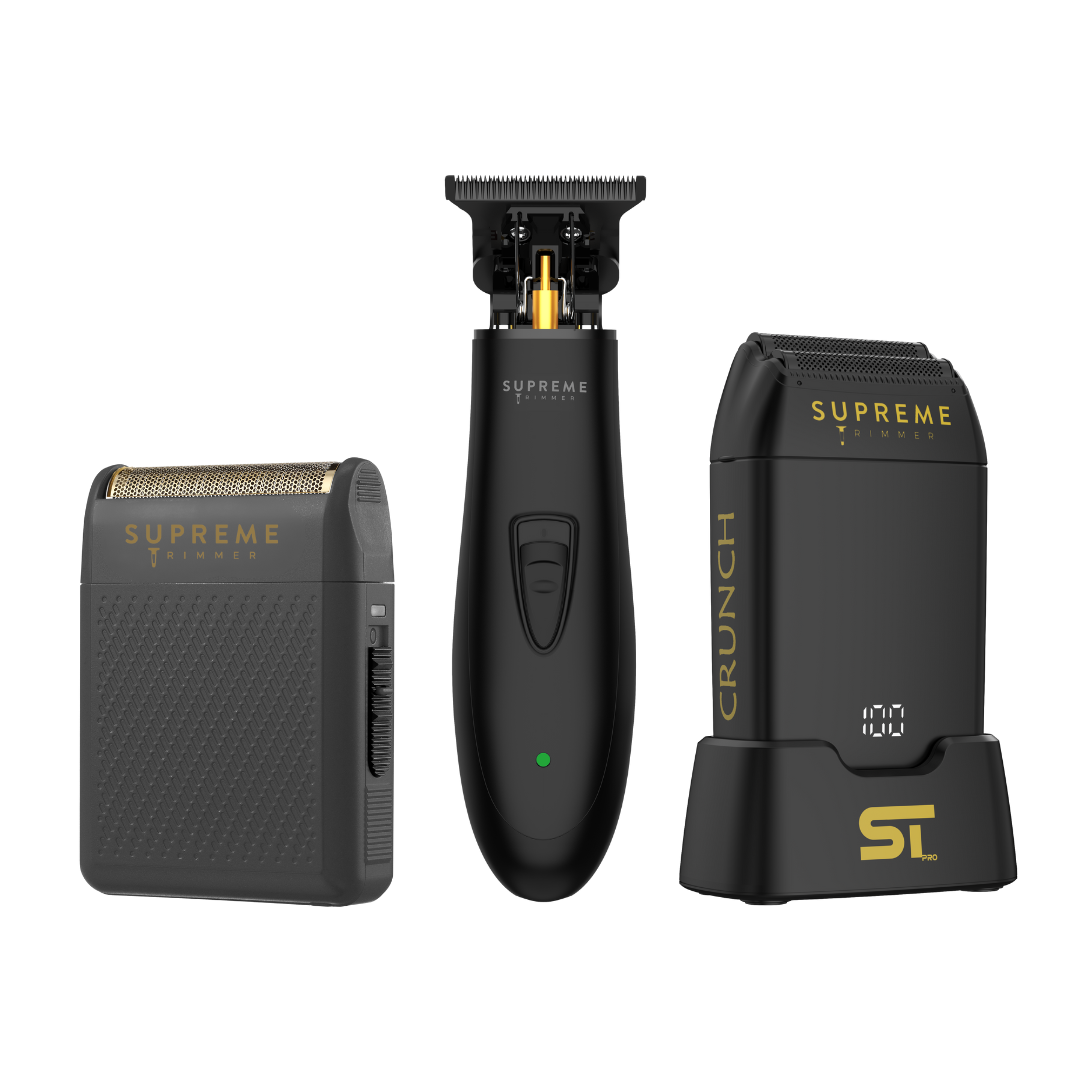 Shaver & Trimmer Trio: Solo, Crunch & T-Shaper Bundle