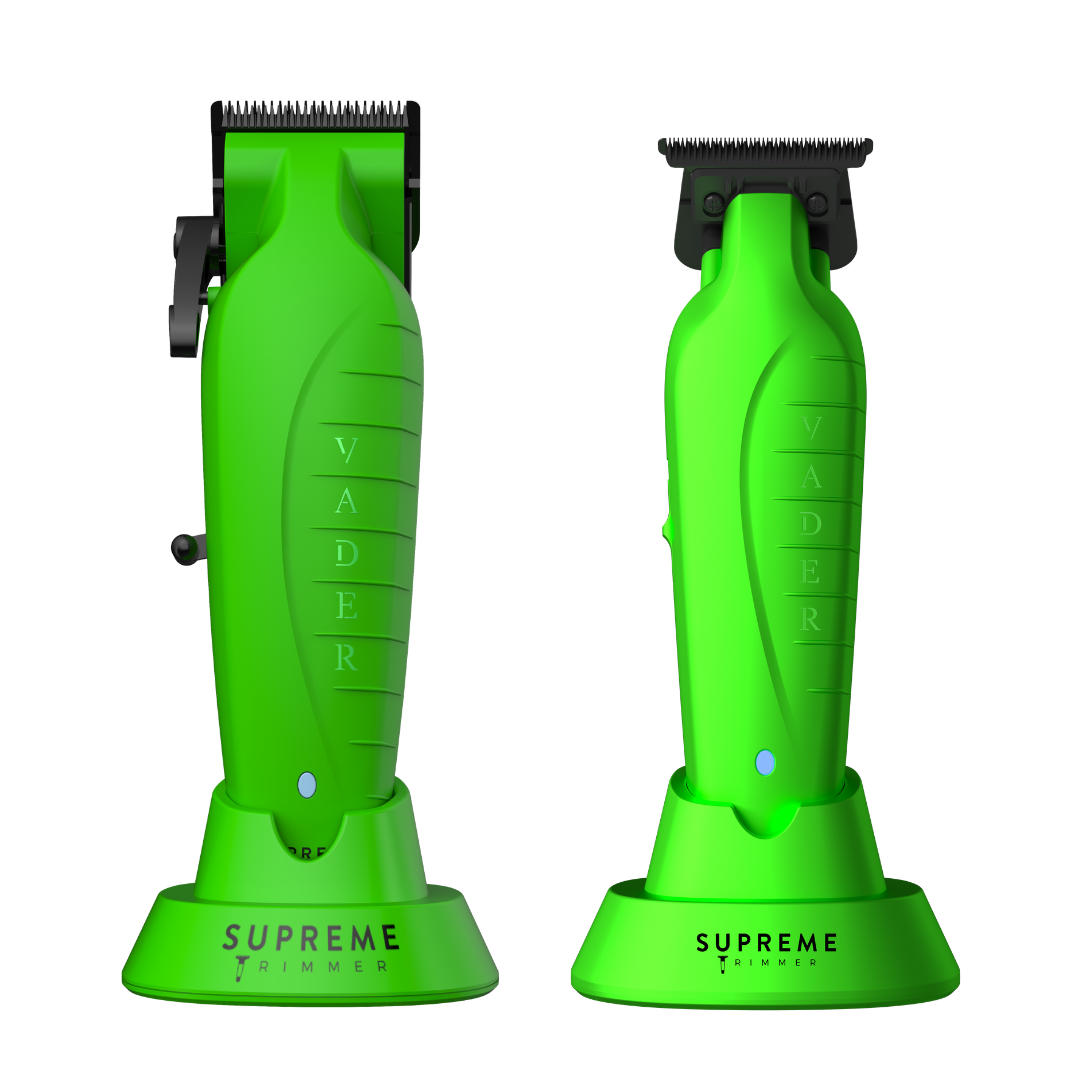 Supreme Trimmer Professional Tier Vader Duo Green Edition Clipper and Trimmer Set