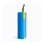 Blue and green Battery on a white background