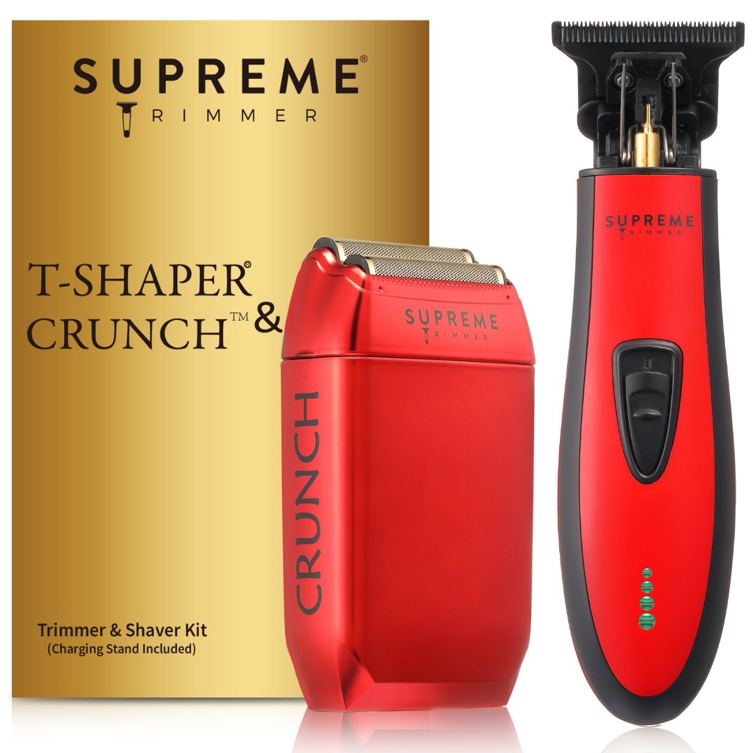 Crunch™ Shaver & T Shaper™ Trimmer Bundle - Electric Razors - Supreme Trimmer Mens Trimmer Grooming kit 