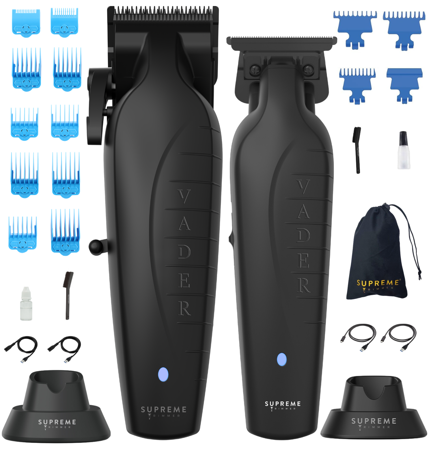 Vader™ Clipper & Vader™ Trimmer Set - Hair Clippers & Trimmers - Supreme Trimmer Mens Trimmer Grooming kit 