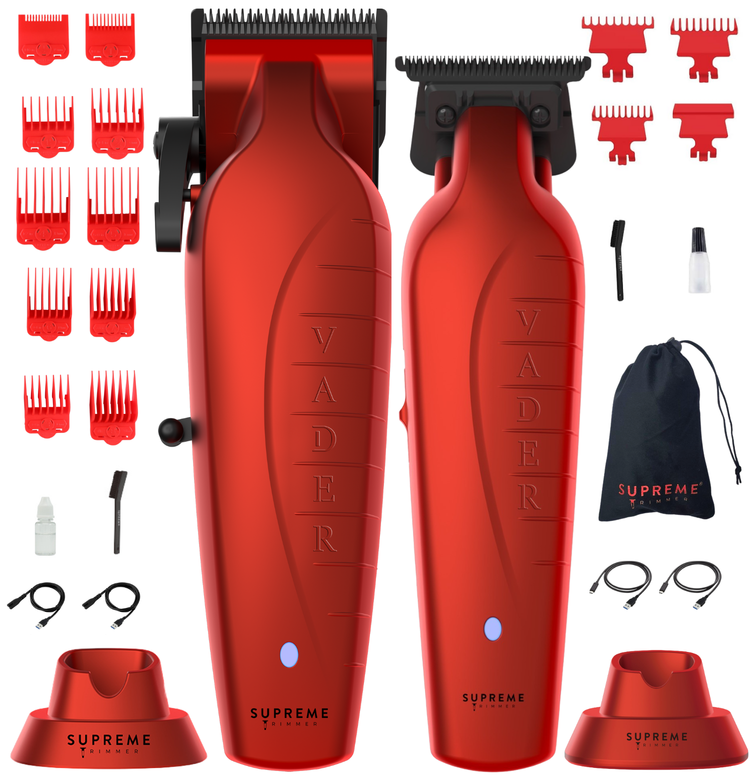 Vader™ Clipper & Vader™ Trimmer Set - Hair Clippers & Trimmers - Supreme Trimmer Mens Trimmer Grooming kit 