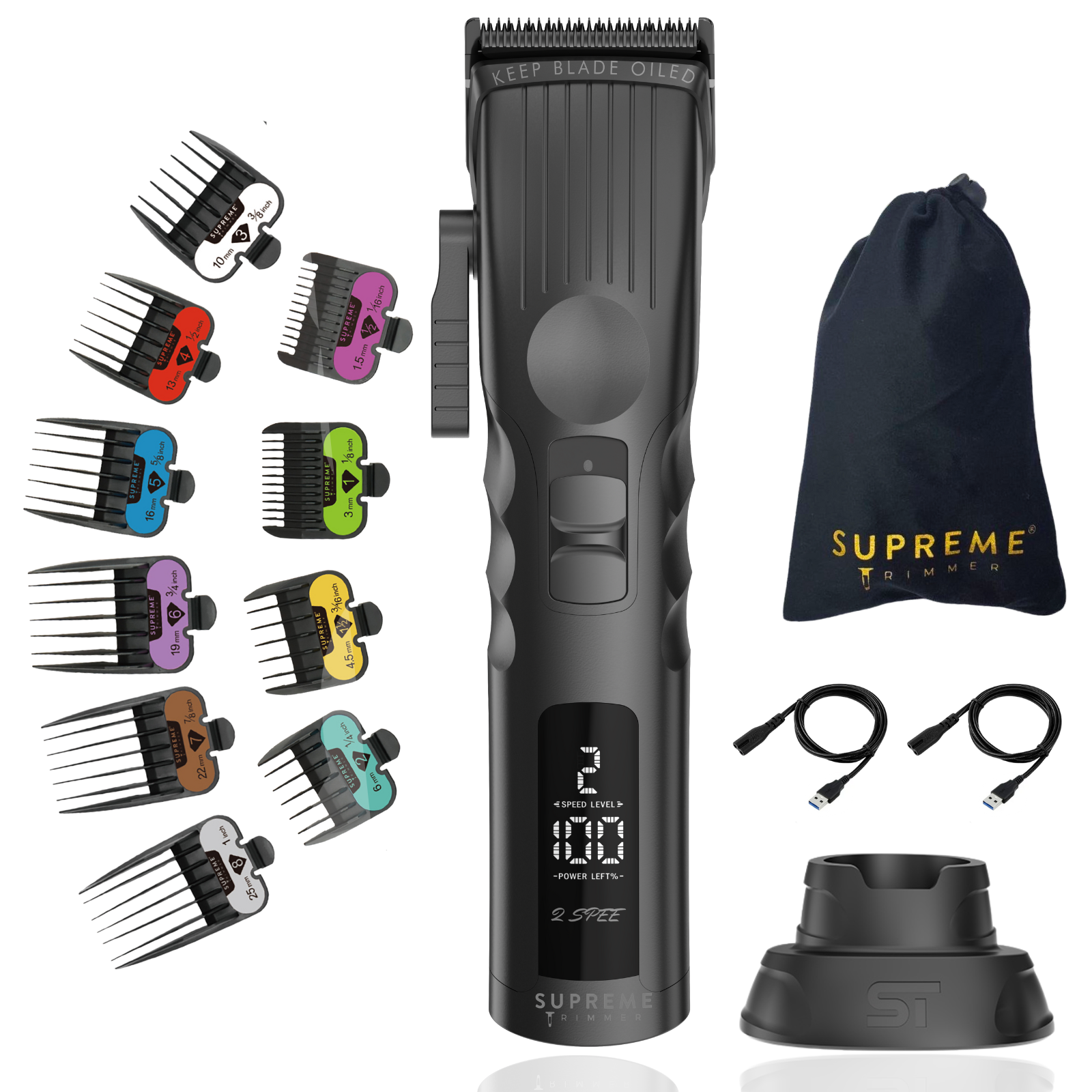 2Spee™ - Hair Clipper & Trimmer Accessories - Supreme Trimmer Mens Trimmer Grooming kit 