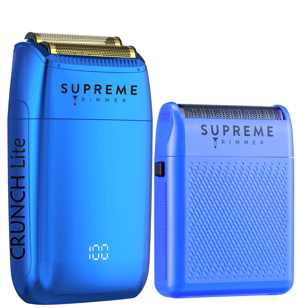 Crunch™ Lite & Solo™ Shaver Bundle - Electric Razors - Supreme Trimmer Mens Trimmer Grooming kit 
#COLOR_BLUE