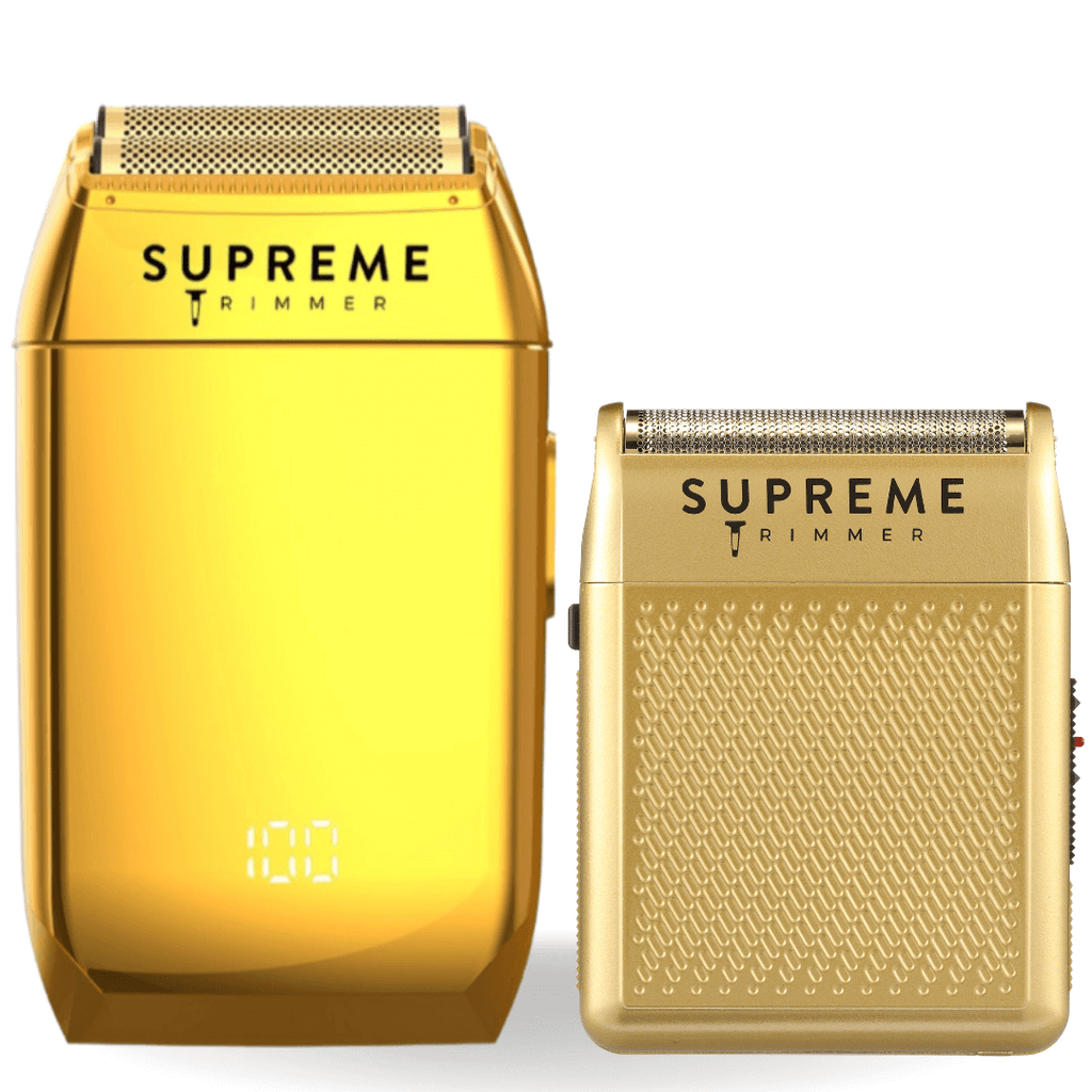 Crunch™ & Solo™ Shaver Bundle - Electric Razors - Supreme Trimmer Mens Trimmer Grooming kit 
#COLOR_GOLD