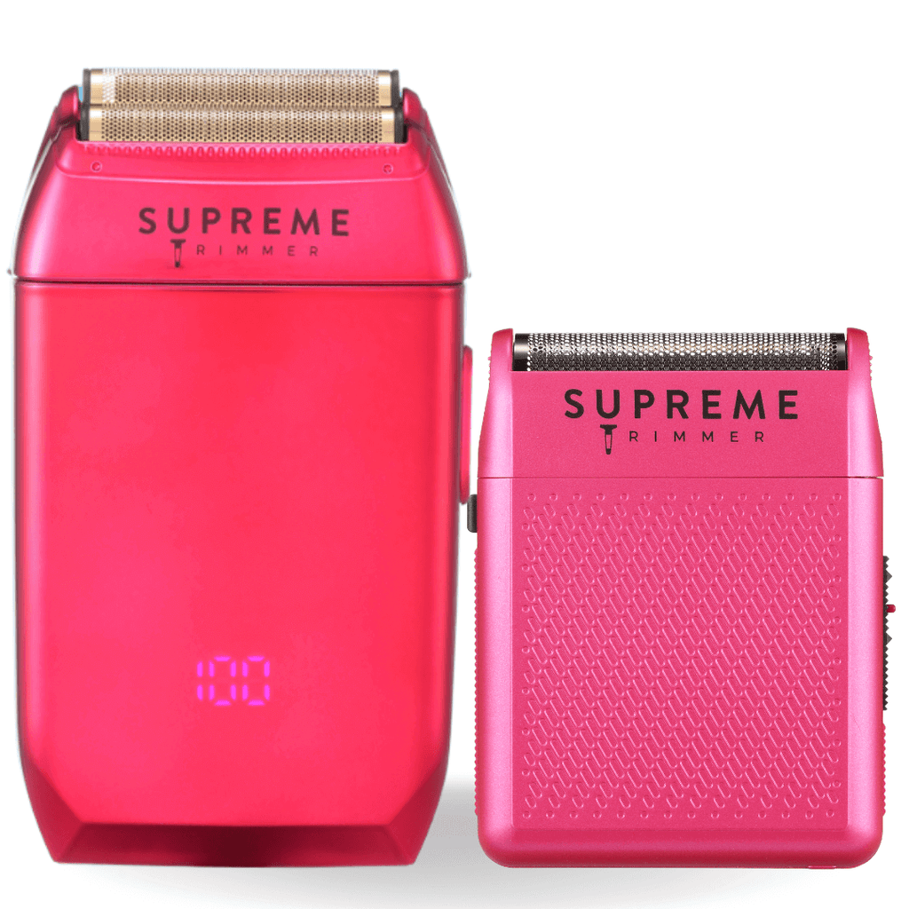 Crunch™ & Solo™ Shaver Bundle - Electric Razors - Supreme Trimmer Mens Trimmer Grooming kit 
#COLOR_PINK
