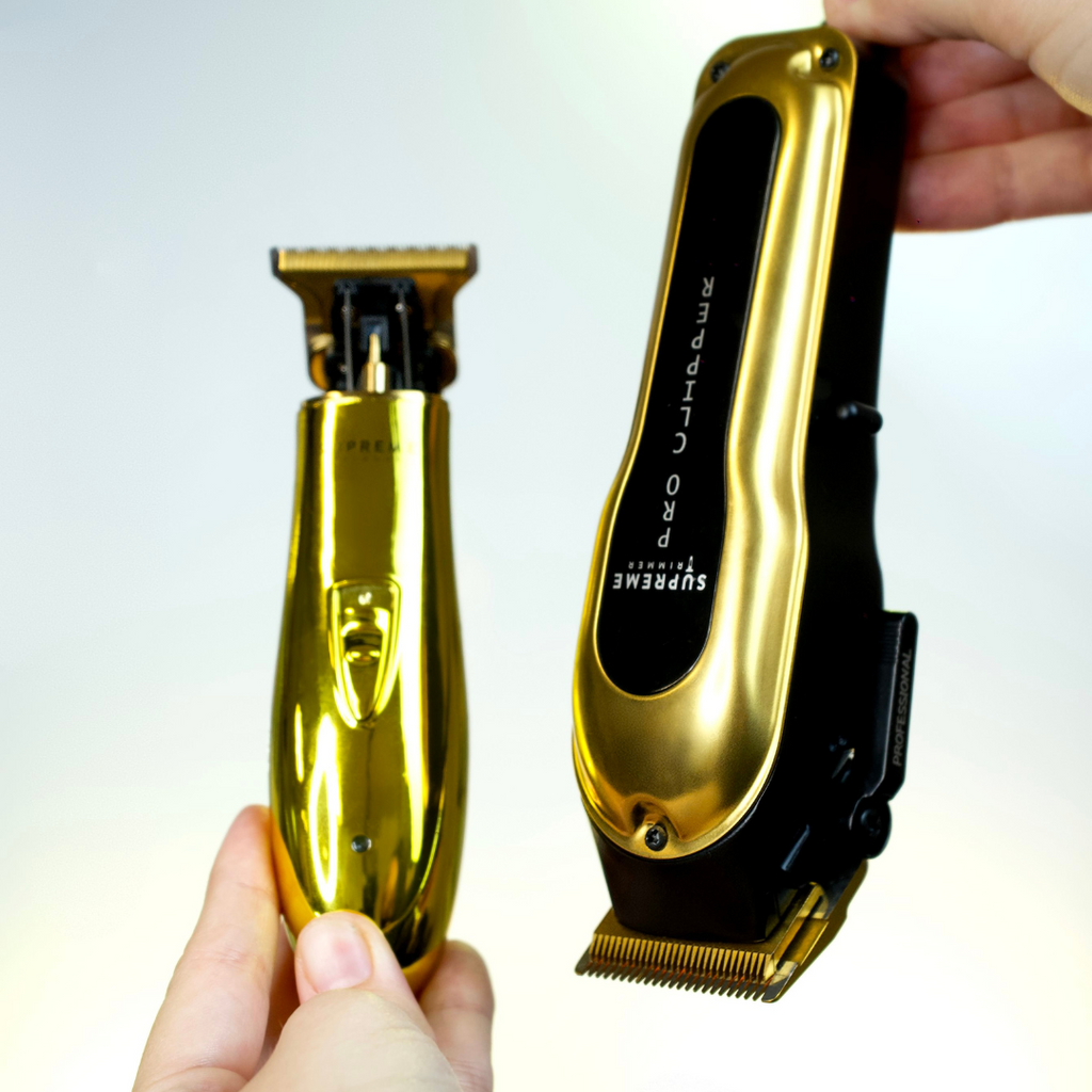 PRO CLIPPER™ & T Shaper™ Trimmer Bundle - Hair Clippers & Trimmers - Supreme Trimmer Mens Trimmer Grooming kit 
#COLOR_GOLD