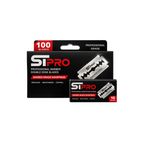 STPRO double edge razor blade 100-pack box with smaller blade packet