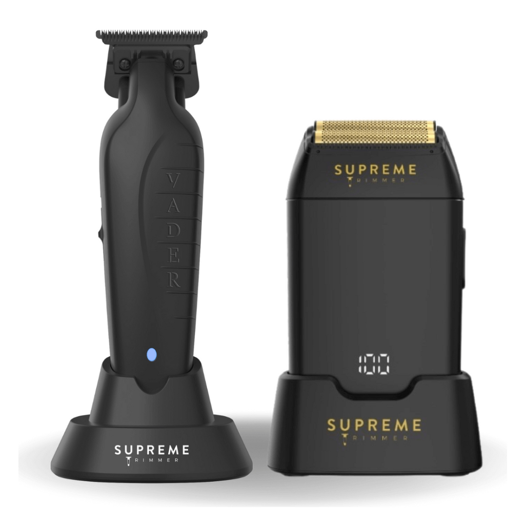 Vader™ Trimmer & Crunch™ Shaver Bundle - Hair trimmer and Electric shaver - Supreme Trimmer Mens Trimmer Grooming kit 
#COLOR_BLACK